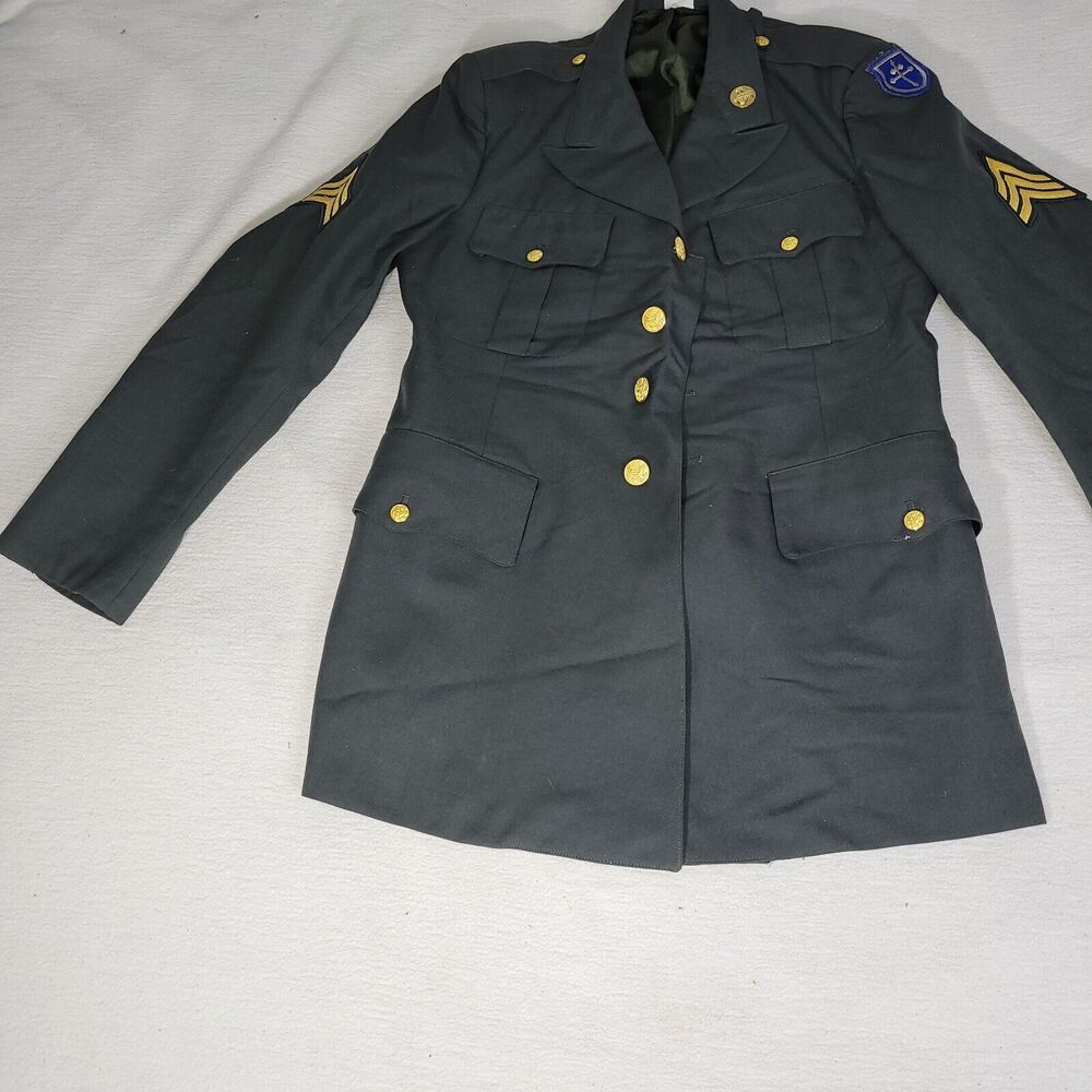 U.S. Army Dark Gray Jacket with Gold Accents - Picture 6 of 16